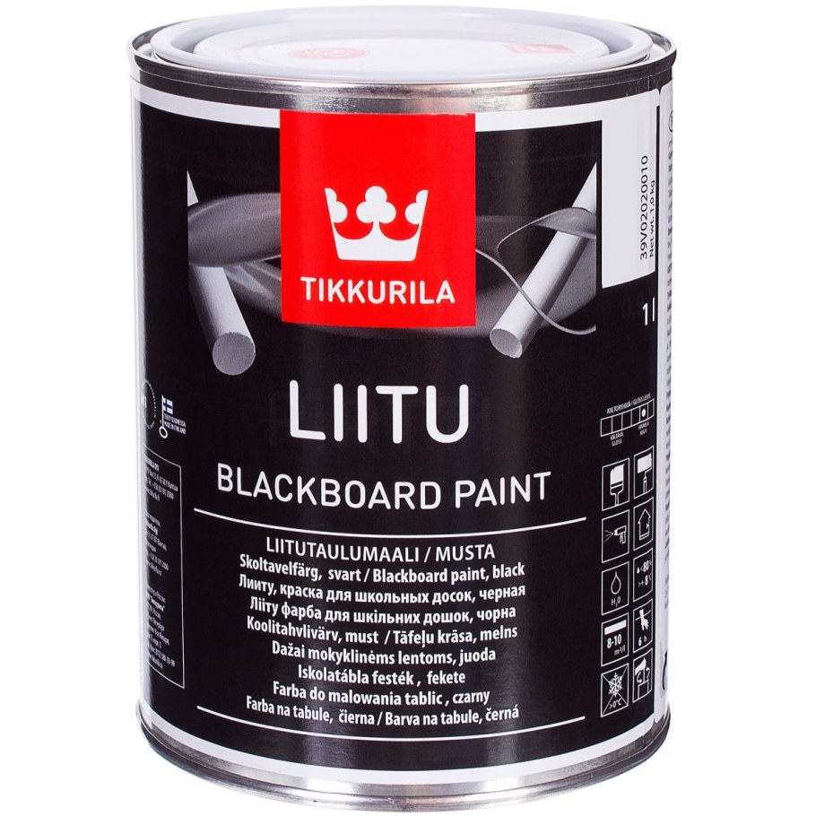 Краска для школьной доски Tikkurila liitu цвет чёрный