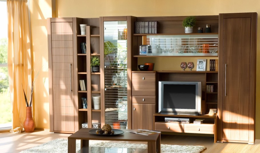 Стенка Камелия янтарь модули