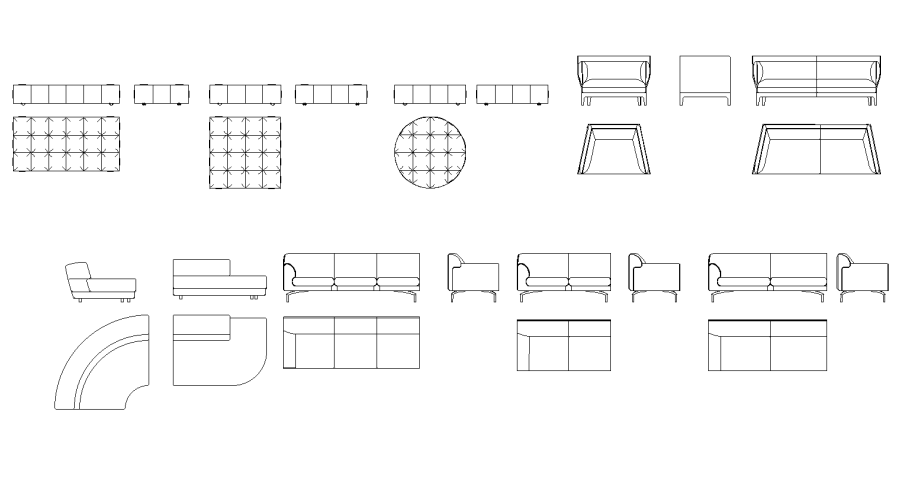 Банкетка dwg