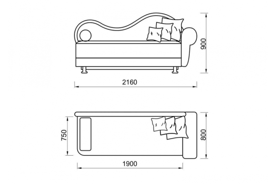 Anderson кушетка чертеж