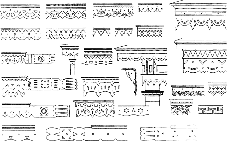 Построение теней дорической капители