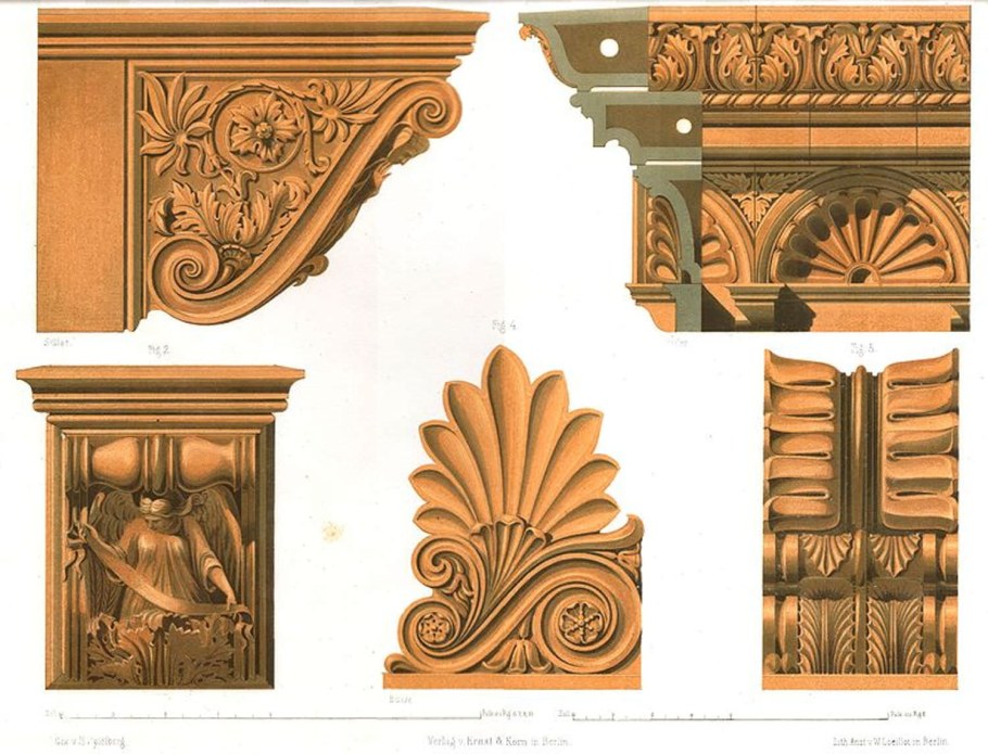 Орнаменты для молдингов (архитектурных Обломов)