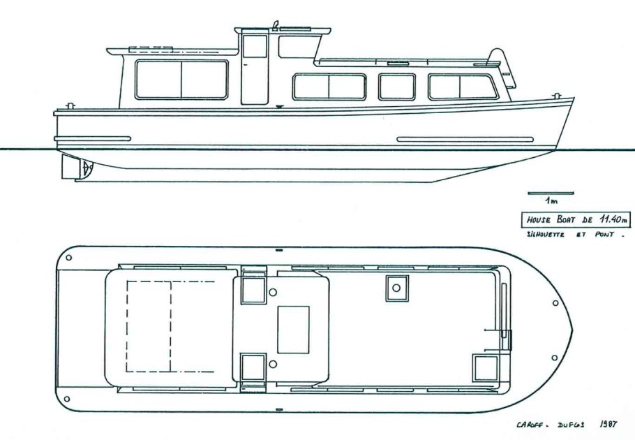 Чертежи хаусбота Fisher 180