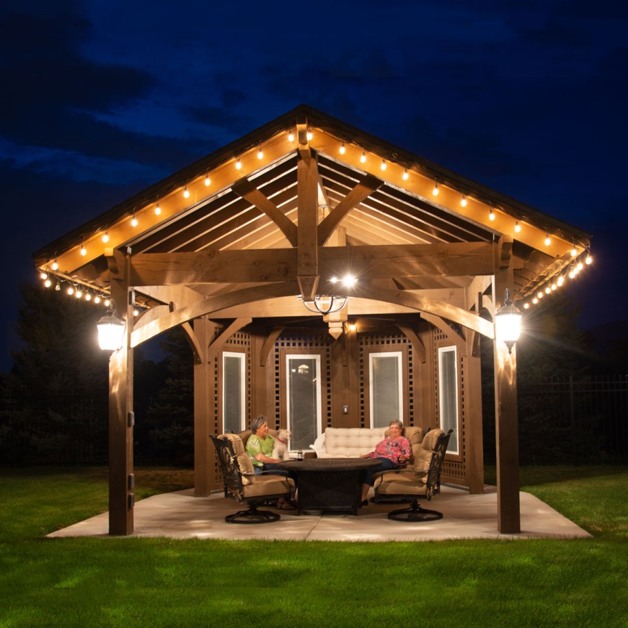 Беседка пергола патио мангальная