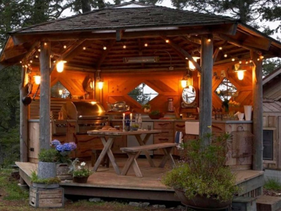 Светильники в беседку на дачу
