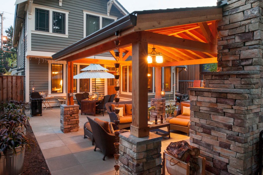 Беседка к дому