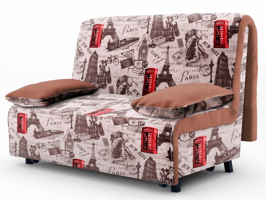 Диван аккордеон без подлокотников 120 на металлокарк металлокаркасе