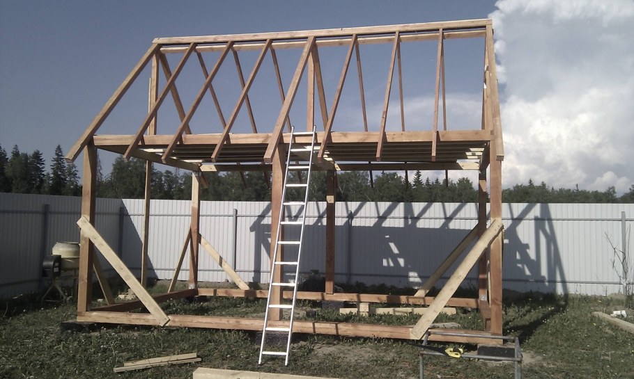 Каркасный домик своими руками