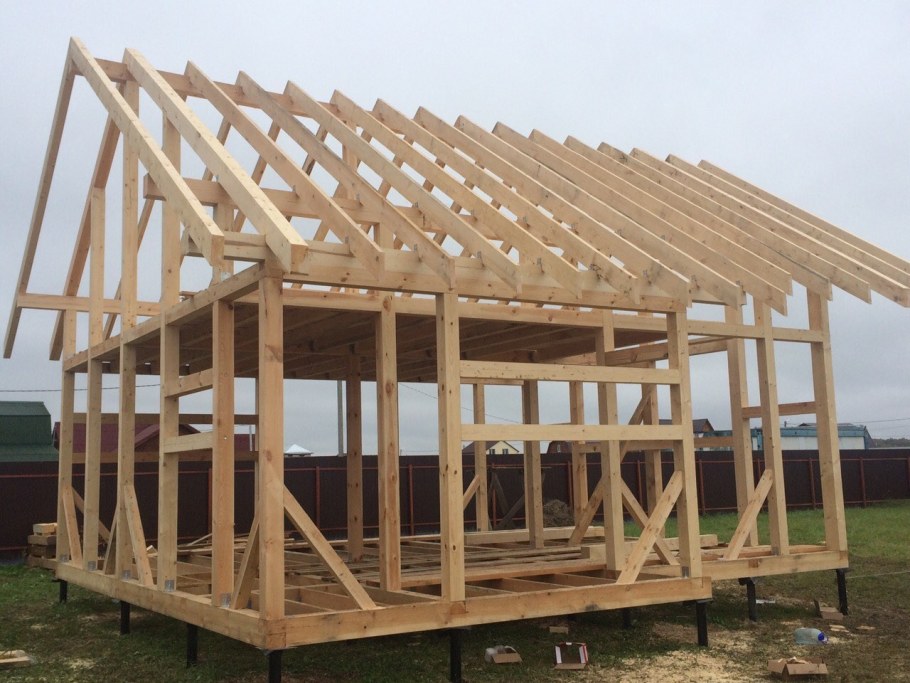 Каркас дачного домика