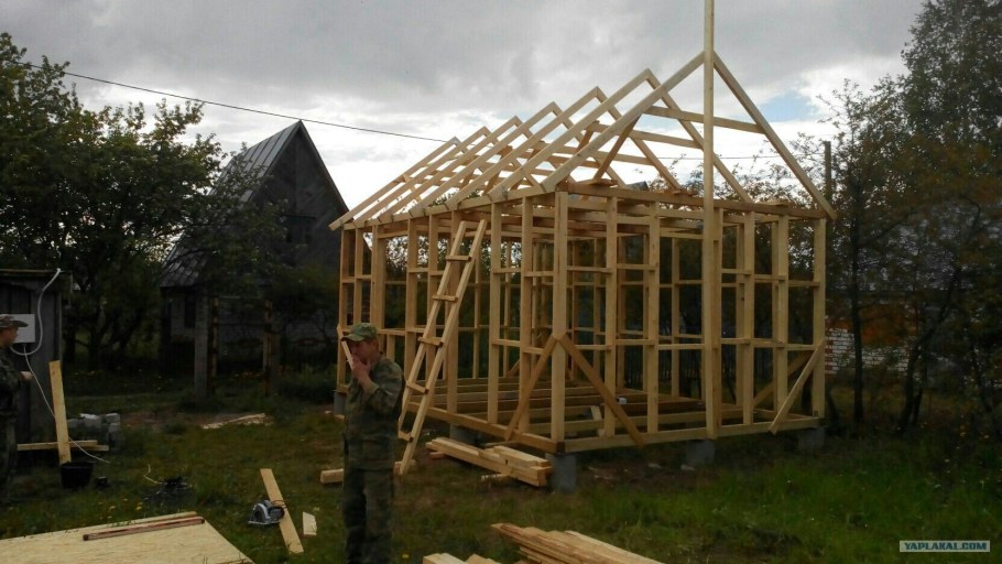 Каркасный сарай 6х12