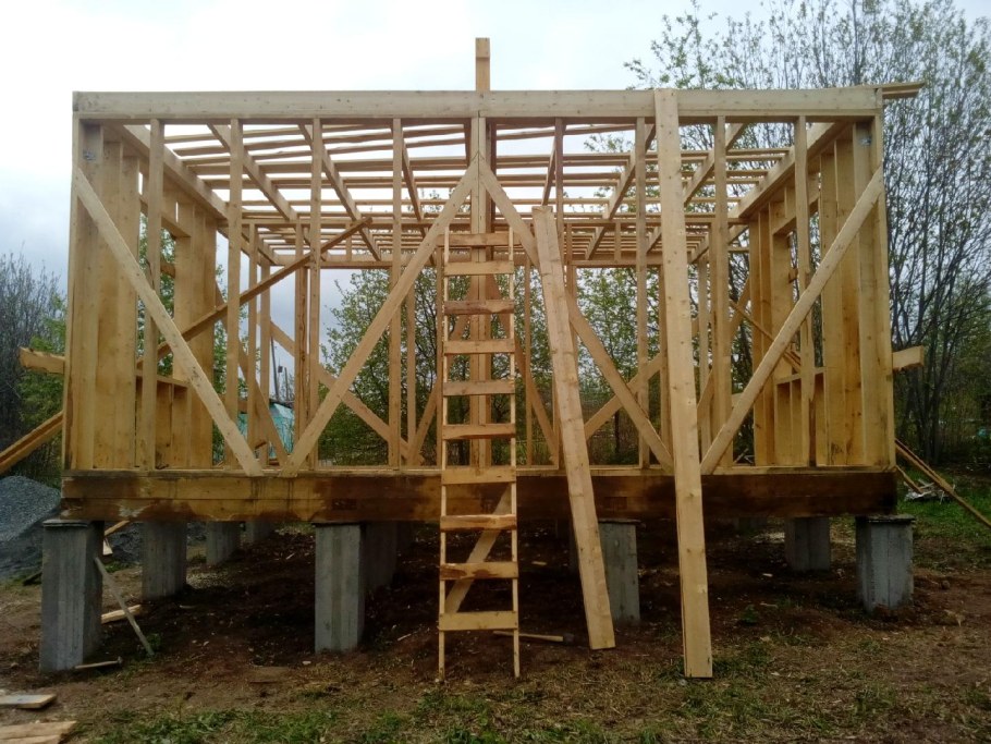 Каркас летнего домика