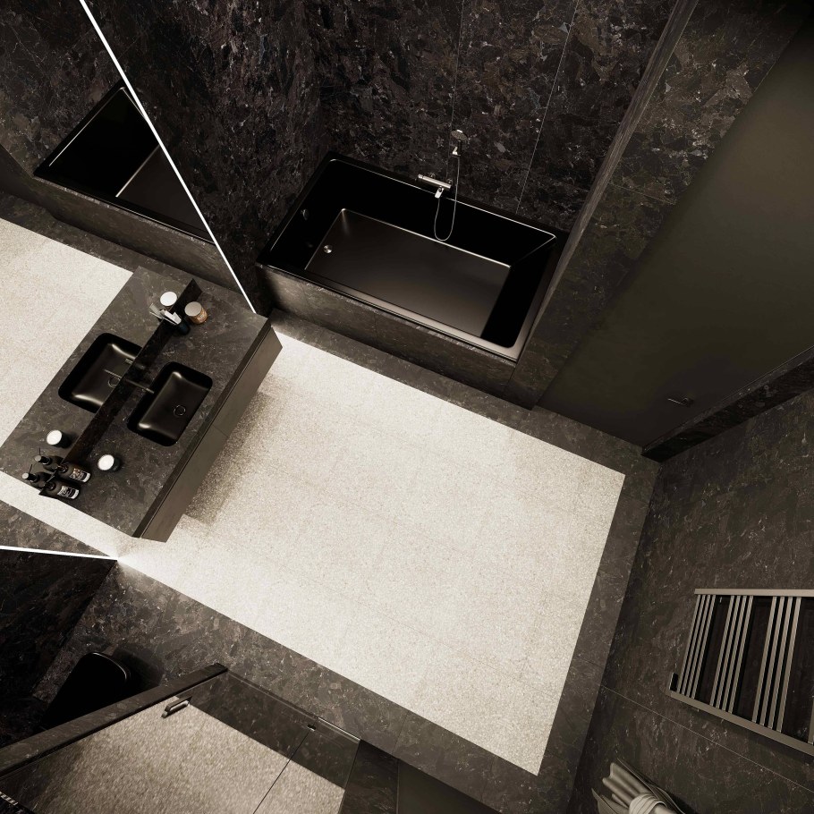 Спальня в темных тонах