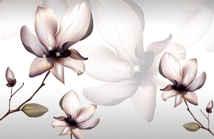3д фрески Магнолия