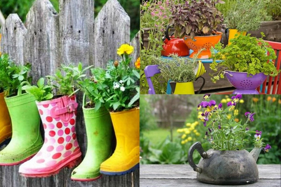 Необычный декор для сада