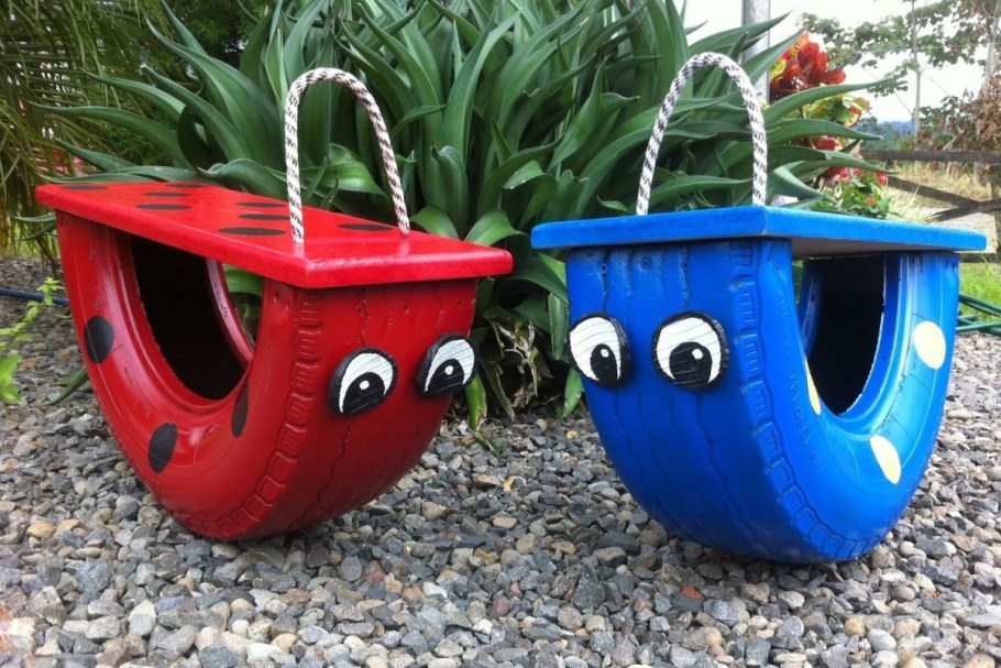 Мебель из шин для сада