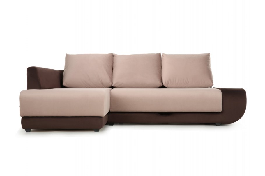 Диван угловой рогожка серый