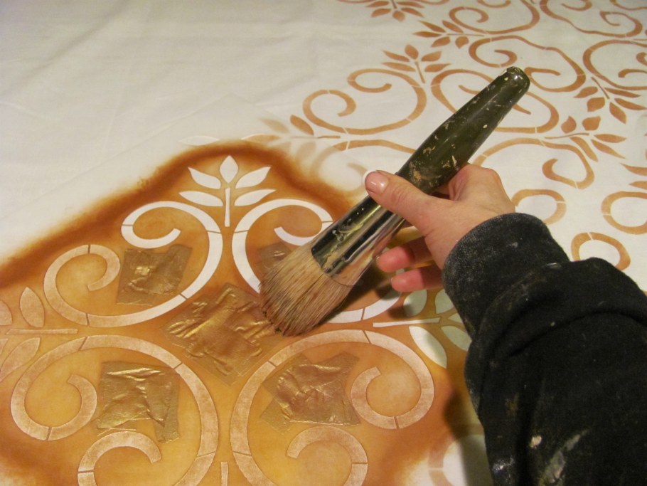 Набивка трафарета