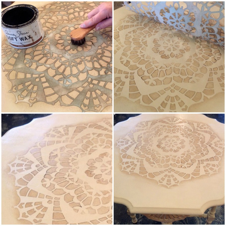 Декор мебели с помощью трафаретов