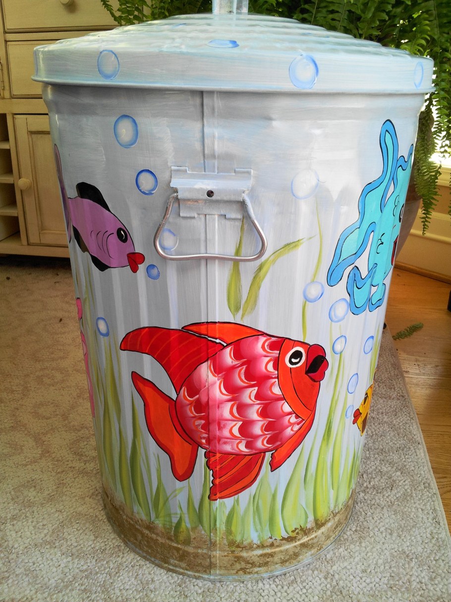 Декор мусорной бочки