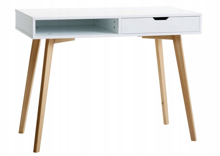 Письменный стол TAMHOLT белый/дуб