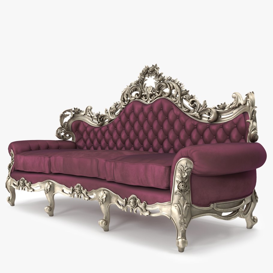 Диван Барокко 3-d модель