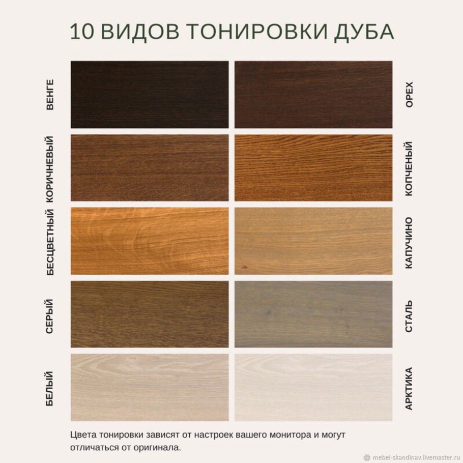 Расцветка ЛДСП листа стандартные 16мм