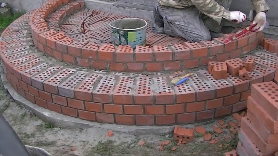 Дорожки из старого кирпича