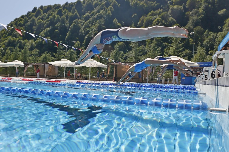 Бассейн 50 м Газпром красная Поляна