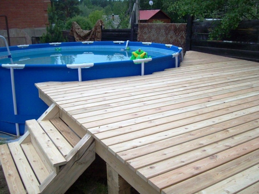 Площадка под бассейн Интекс