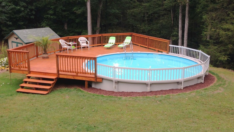 Подготовка площадки под каркасный бассейн