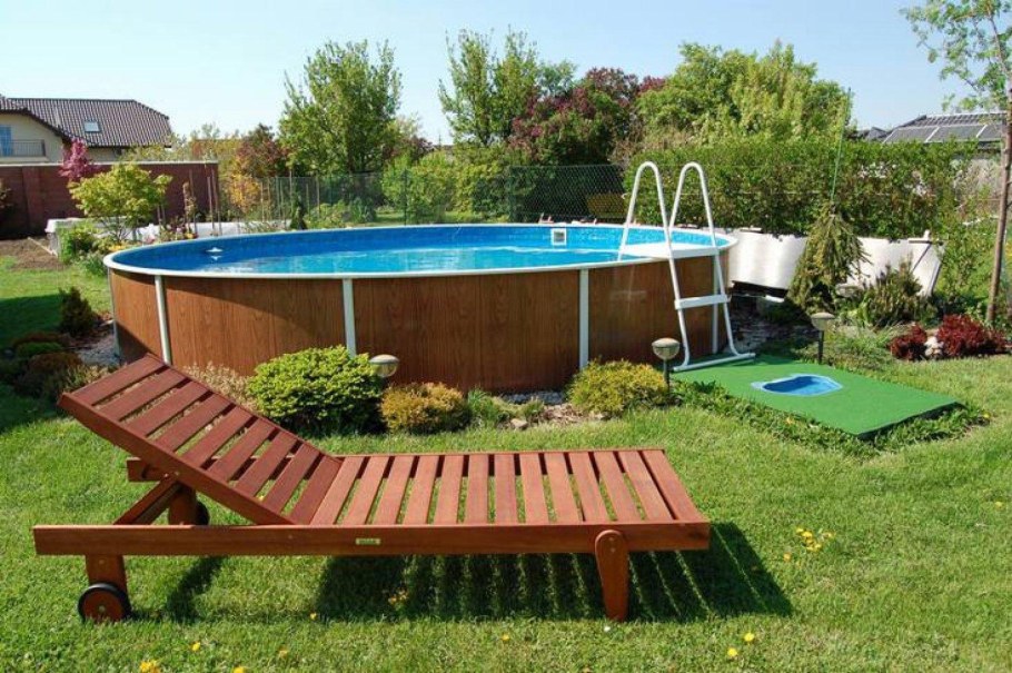 Подиум под каркасный бассейн