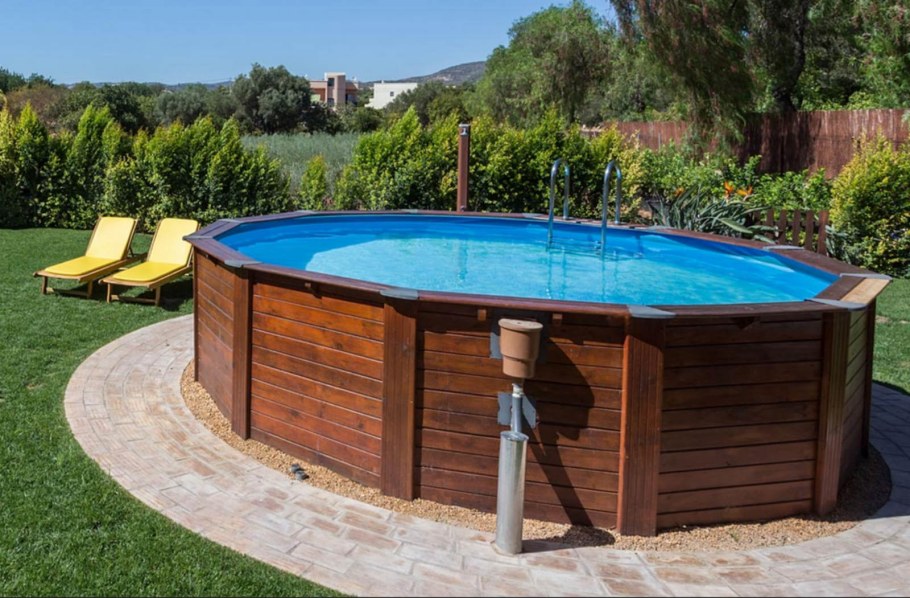 Каркасный бассейн Интекс ландшафт