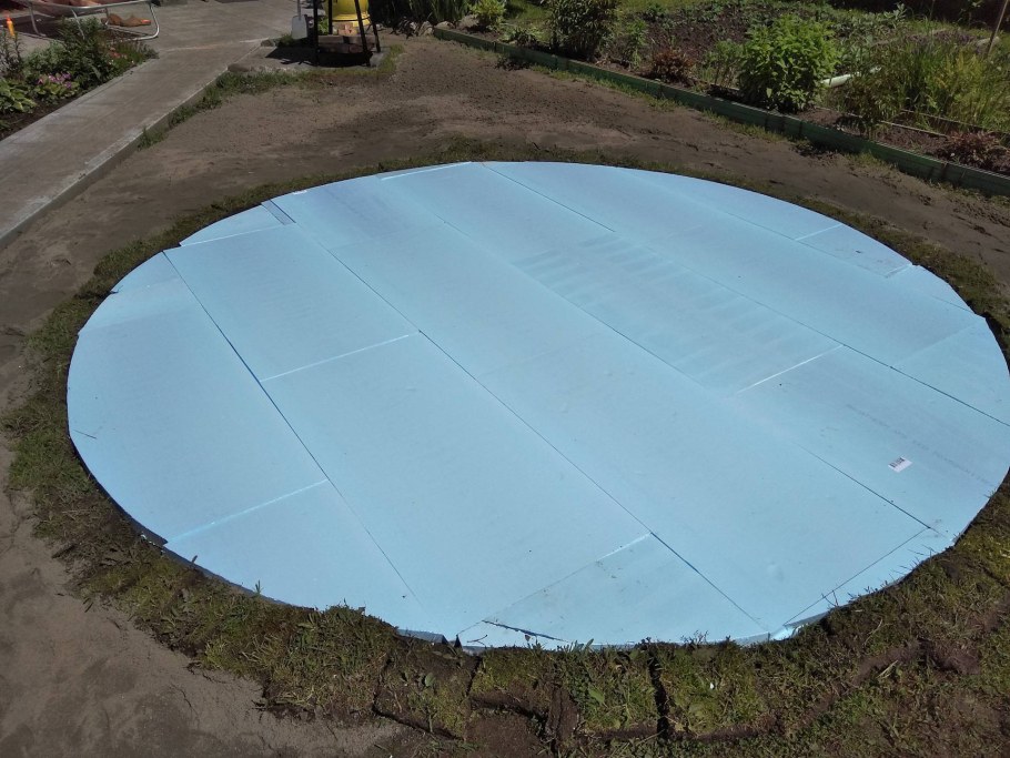 Площадка под каркасный бассейн 305