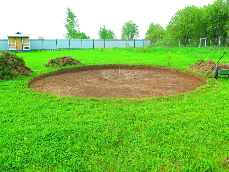 Подиум для каркасного бассейна