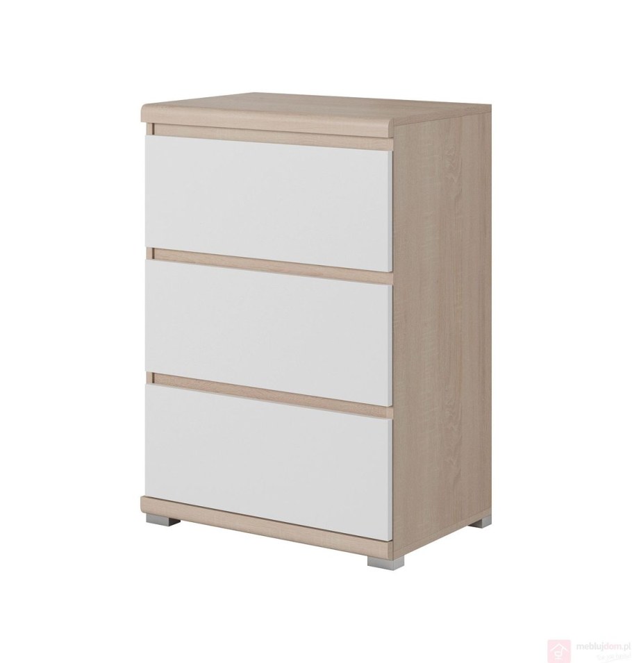 Комод белый узкий