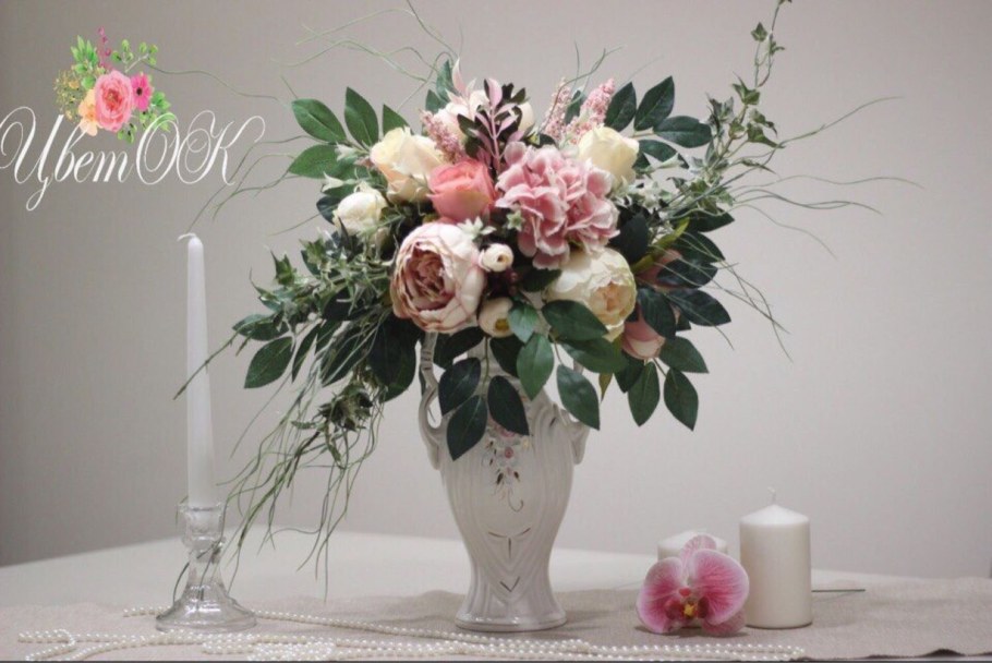 Стеклянные вазы для бамбука