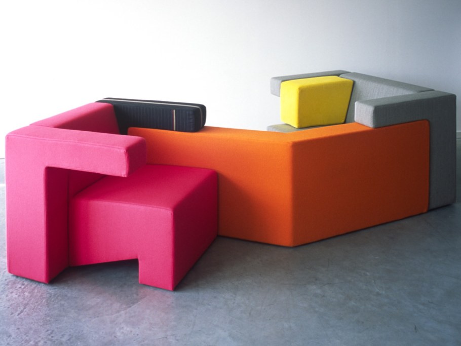 Диван из пуфов модульный Тетрис