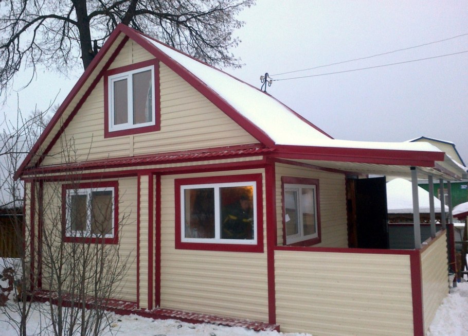 Обшивка садового домика