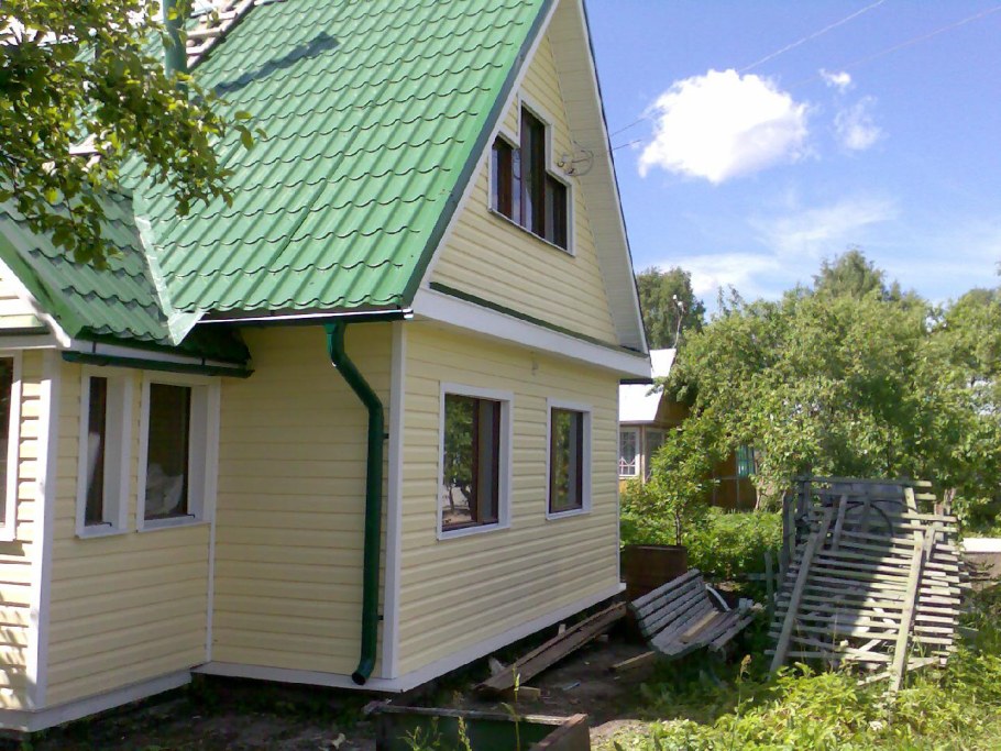 Дачный домик сайдинг