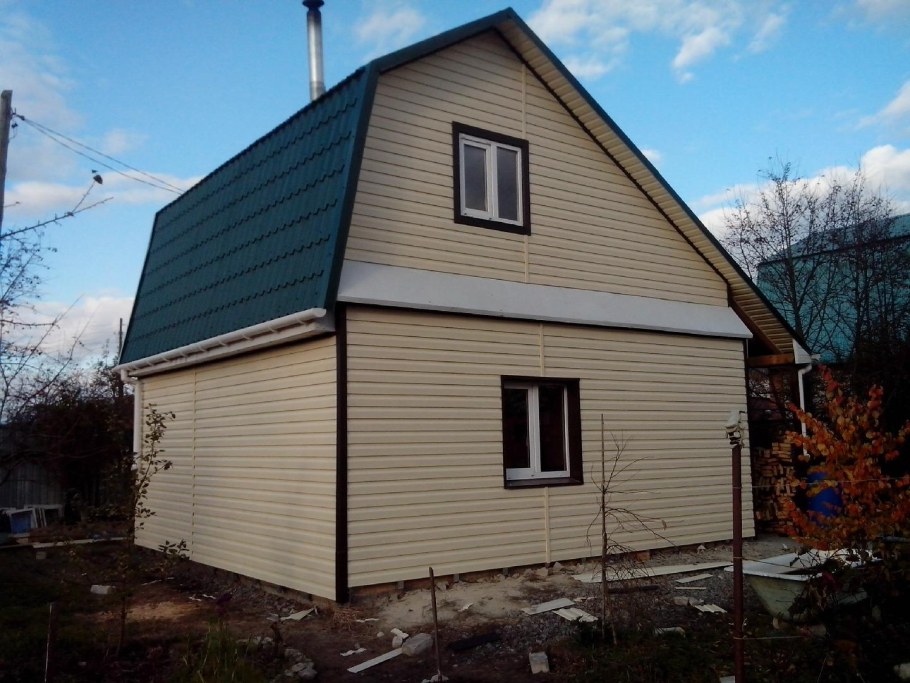 Дачный домик сайдинг