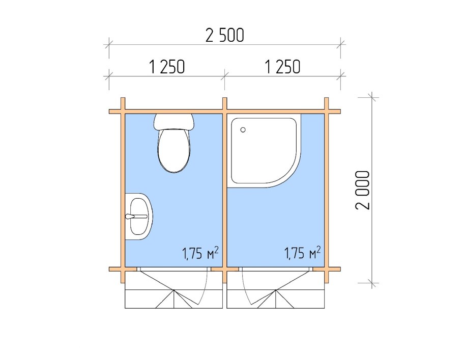 Баня с хозблоком и дровником