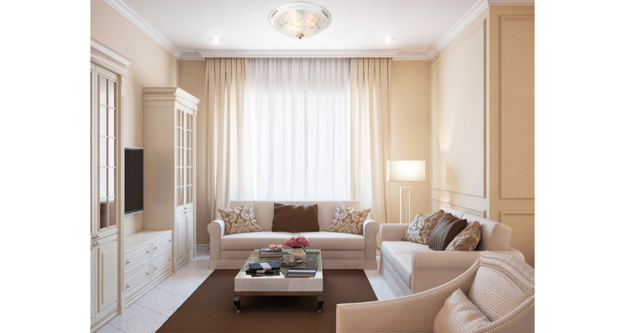 Бирюзовые шторы в спальне