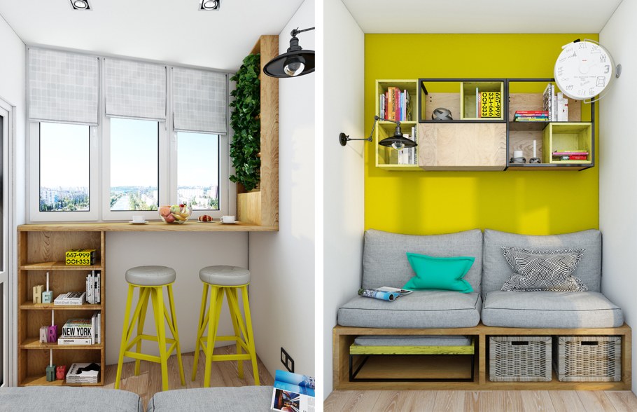 Дизайн маленького балкона