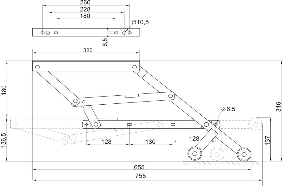 Механизм трансформации Дельфин 68900а00