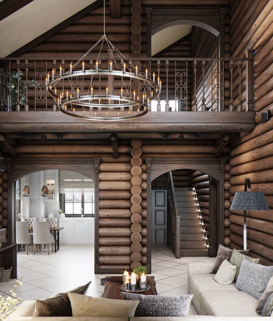 Загородный дом в русском стиле