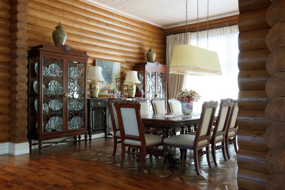 Дом из клееного бруса в стиле Прованс