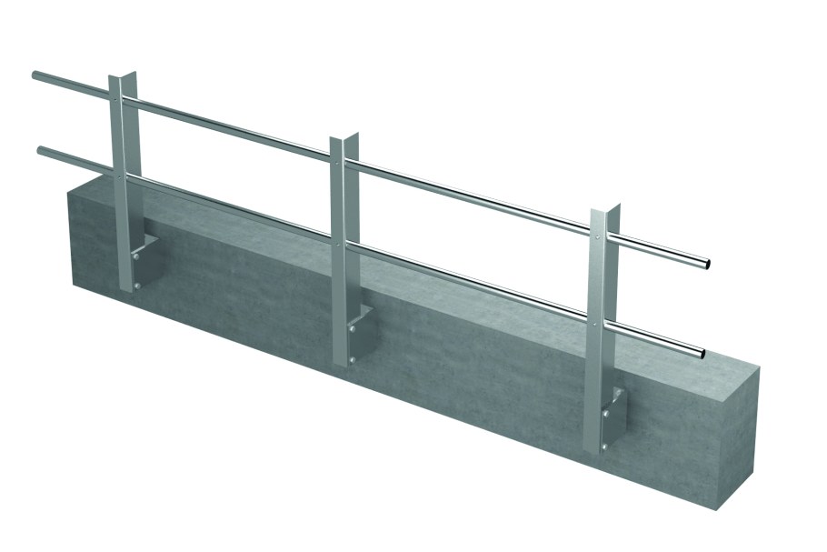 Кровельное ограждение l 3м, н 0,6 м, RAL 7004