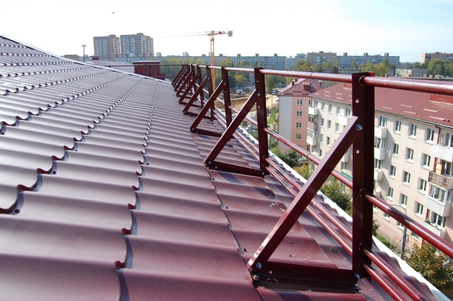 Ограждение кровельное Optima 0.65х2м RAL 6005