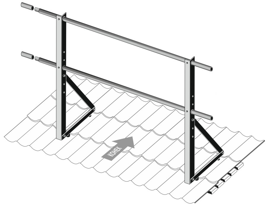 Кровельное ограждение Fisher parapet h 0.6 m