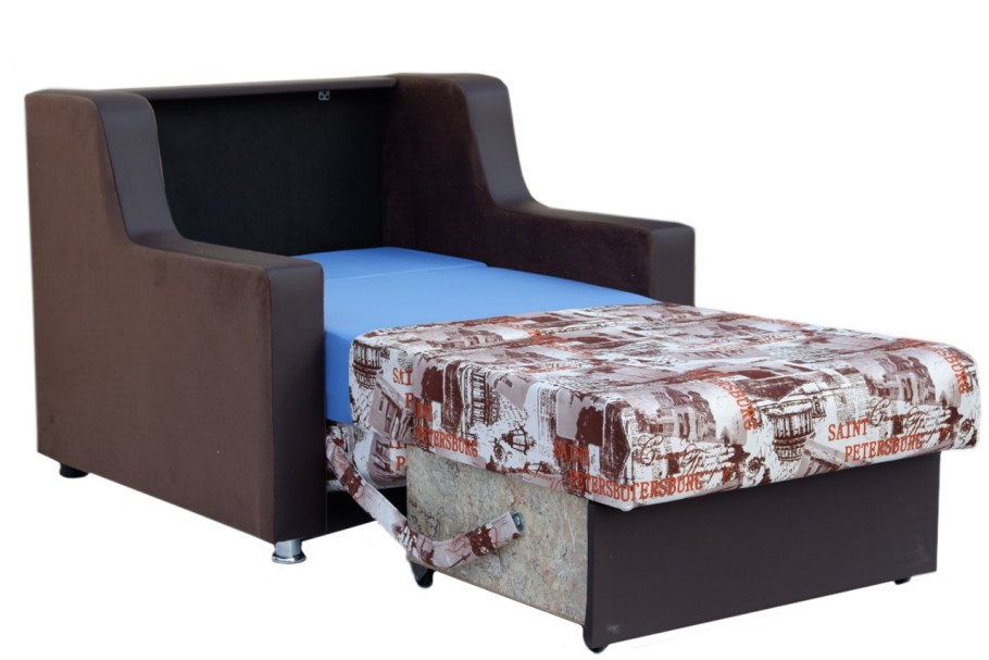 Диван-трансформер «Гармония 3 Люкс» (Дельта сине-серая/сплит Ивори)